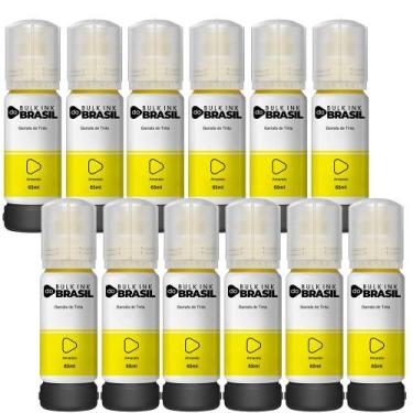Imagem de Kit 12 Tintas Para Epson T544 L3250 L3150 L3210 L3110 L5190 - Bulk Ink