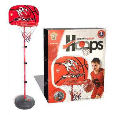 Imagem de Tabela Basquete Aro Infantil Brinquedo Fácil Montar Basketba