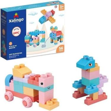 Imagem de Blocos de Encaixe SOFT Blocos BIG 56 Peças Xalingo
