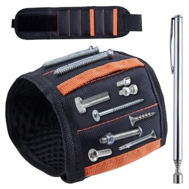 Imagem de Pulseira magnética e soquete universal com alça telescópica para segurar parafusos, clipe de cinto, acessórios de construção masculinos para hombre