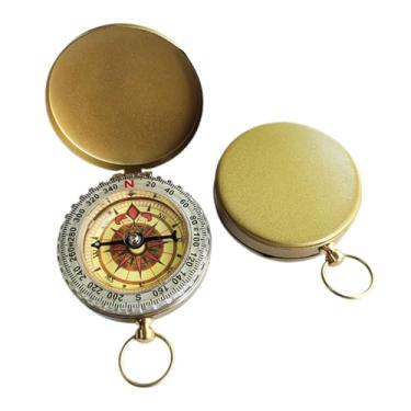 Imagem de Bússola de acampamento premium – bússola de sobrevivência de cobre com função luminosa para esportes e aventuras ao ar livre