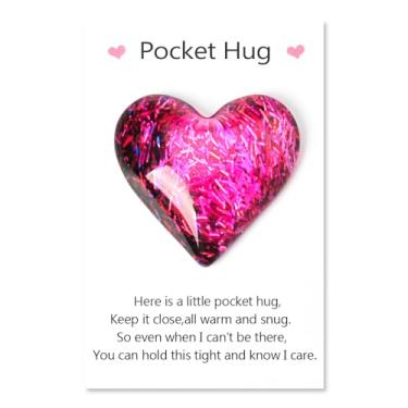 Imagem de Token de coração de abraço de bolso para mulheres, mulheres, filhas, presentes de aniversário para neta, mãe, presente de longa distância para avó, tia, amigas, presente de incentivo para melhor amiga