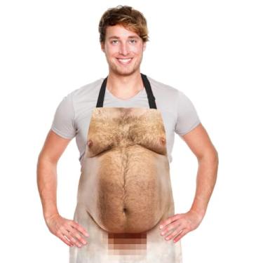 Imagem de Avental de cozinha ajustável humorístico, ideia de presente novidade para entusiastas de grelhar