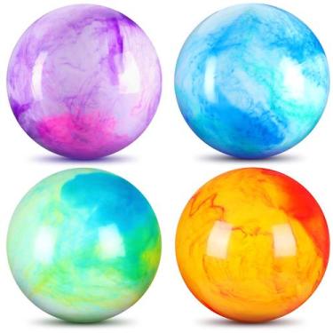 Imagem de Conjunto de 4 bolas saltitantes de PVC marmorizado Deekin de 36 cm