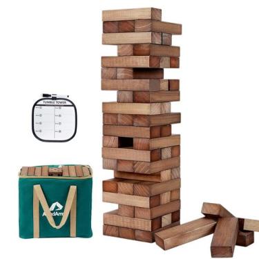 Imagem de Jogo de mesa Apudarmis Giant Tumble Tower 54 unidades Pine