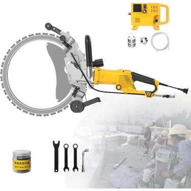Imagem de Máquina De Corte De Parede De Serra De Anel Elétrica, Serra De Concreto De Anel, Máquina De Entalhe De Pedra Elétrica, Máquina De Entalhe De Parede, Adequada Para Mármore, Telhas, AC8500
