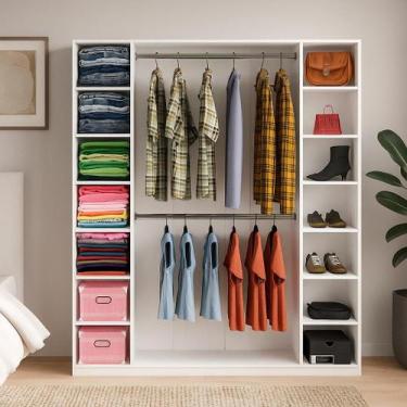 Imagem de Armário Colmeia Cabideiro Livia Mdp Closet Loja Expositor - VETORIAL M