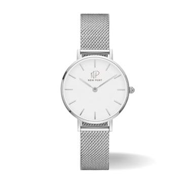 Imagem de Relógio Feminino Prata Analógico Casual Minimalista Ultrafino Original New Port 32mm