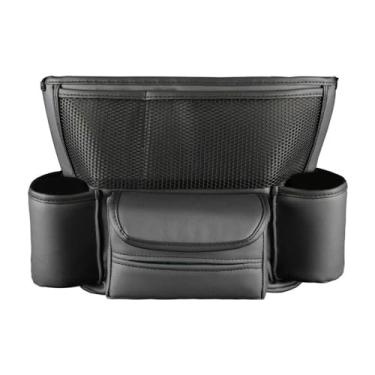 Imagem de Bolsa de armazenamento para carro, console central, organizador de armazenamento, assento dianteiro, barreira de couro, bolsa, grande dade