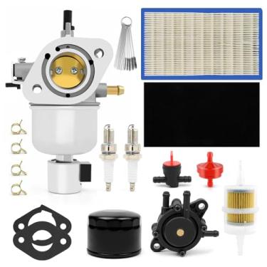 Imagem de Filtro de ar do filtro de óleo da bomba de combustível do carburador para John Deere X300 X300R X304 Series MIA10591 para Kawasaki FH580V 15004-7060 15003-7100 15003-7081 19HP Motor de 4 tempos