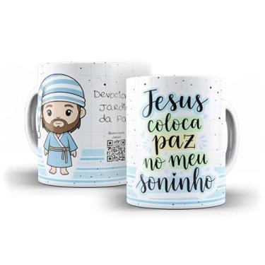 Imagem de Caneca Gospel Infantil – Mensagem Bíblica no QR Code | Fé e Amor