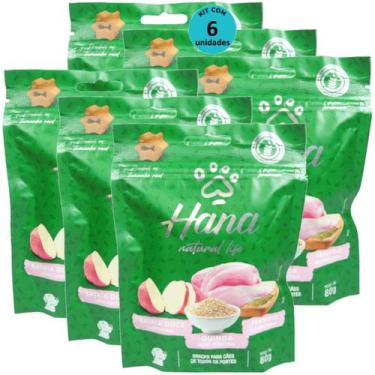 Imagem de Hana Natural Life Batata Doce Quinoa Frango 80g Para Cães Adultos Kit 