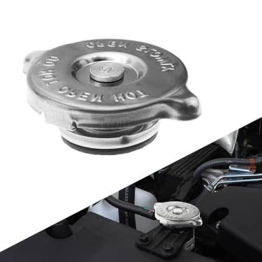 Imagem de HQRNYP Tampa do radiador, tampa do radiador, tampa do reservatório de vedação do tanque de metal automotivo de 16 PSI, acessórios automotivos, tampa do reservatório de resfriamento do motor de aço