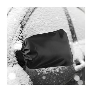 Imagem de ZNDAW 4 peças de capas de espelho retrovisor de carro, protetor de espelho retrovisor à prova d'água com cordões, protetor retrovisor automático capa de espelho lateral externo para folhas caídas de