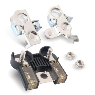 Imagem de AL3Z-14526-AA BT4Z-14450-AA BT4Z-14450-BA Combo Pack - Fusível de bateria e grampos de terminal de bateria positiva e negativa compatíveis com Ford F-150 2011 2012 2013 2014