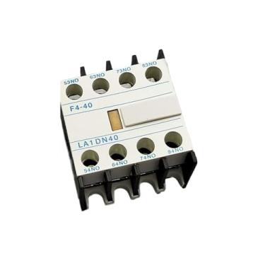 Imagem de XUHBEQQD Contatos auxiliares do bloco contator F4-40 (4NO) para contator auxiliar AC 4 polos