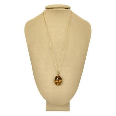 Imagem de Colar Prata 925 + Ouro Citrino - P Vecchio - Ponte Vecchio Joias