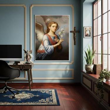 Imagem de Quadro São Gabriel Arcanjo O Mensageiro De Deus- 70X50Cm - Quadros On-