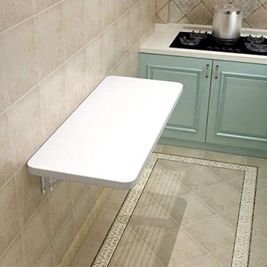 Imagem de Mesa dobrável montada na parede, mesa de jantar dobrável, mesa de computador, mesa de jantar, mesa de estudo, economia de espaço, 90 x 40 cm