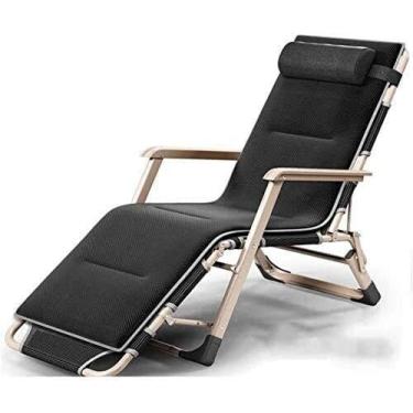Imagem de Espreguiçadeira, cadeiras reclináveis para pátio, espreguiçadeira, dobrável, reclinável, jardim, cadeira de praia para férias ao ar livre, cadeira de jantar, suporte respirável, 200 kg de cadeiras de