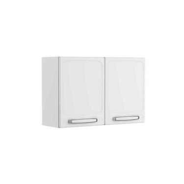 Imagem de Armário Aéreo Alto De Aço 2 Portas Branco Evidence Bertolini Branco