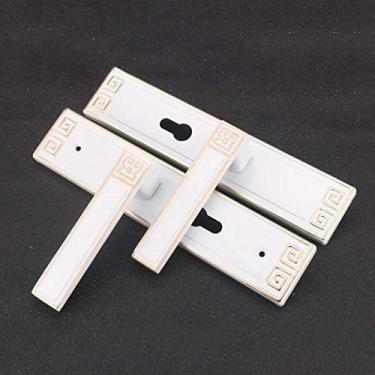 Imagem de GAORUIFENG Fechadura silenciosa de liga de alumínio chinesa para quarto de sala de estar maçaneta de porta fechadura cilíndrica fechadura de segurança ferragens domésticas (cor: C) (A)