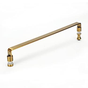 Imagem de STXYANGV As maçanetas modernas de vidro de entrada são adequadas para portas de celeiro deslizantes, portas de chuveiro e portas internas, substituições de maçanetas com acessórios de banheiro (Cor: D