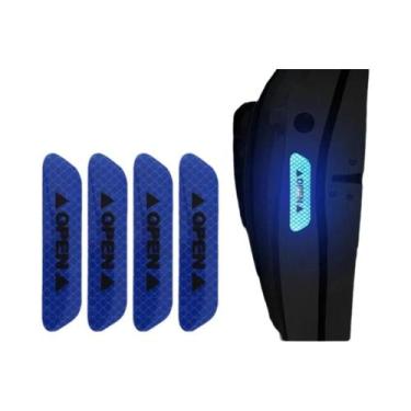 Imagem de Adesivos Refletivos Para Portas De Carro 4PCS Fita De Aviso De Seguran