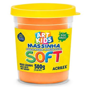 Imagem de Massa modelar 500g laranja Acrilex