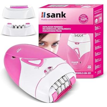 Imagem de Depilador Eletrico Rosto e Corpo Recarregavel Portatil Depilar Feminina Satinelle 110w/220w