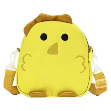 Imagem de Linda bolsa de ombro de galinha de nylon, bolsa transversal, bolsa de animais Kawaii com zíper para mulheres e meninas