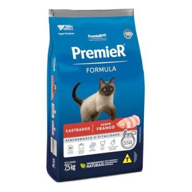 Imagem de Ração Premier Formula Gatos Adultos Castrados Frango 1,5kg - Premier P