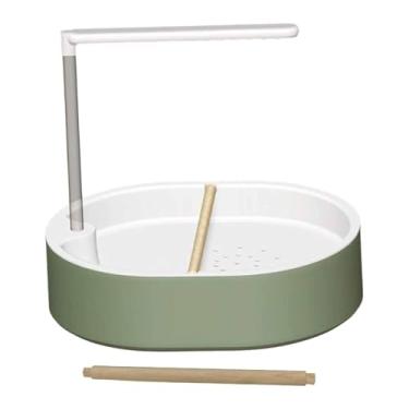 Imagem de Ｂｅｓｇａ Banheira para com poleiros de madeira, brinquedo, bomba ajustável, chuveiro automático para pássaros, ideal para calopsitas, periquitos e, Chuveiro Branco