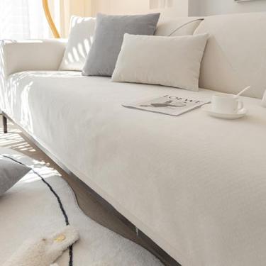 Imagem de HGTRH Capa de sofá sofá de canto em forma de L à prova d'água, capa de sofá 3 2 4 lugares com apoio de braço couro sintético, capa de sofá com fundo antiderrapante, proteção contra arranhões de sofá