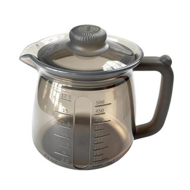 Imagem de ＫＬＫＣＭＳ Bule de silicone multiuso, jarra, jarra de água portátil à prova de vazamentos, cafeteira para temperos, sucos e bebidas em geral, para uso, Cinza