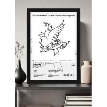 Imagem de Quadro Lil Peep crybaby (Colored) Com Vidro e Moldura Tamanho:21cm x 3