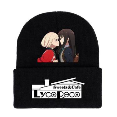 Imagem de Gorro de inverno Lycoris Recoils Anime tricotado quente unissex - yiwe