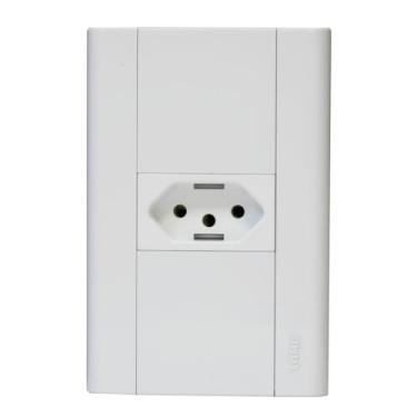 Imagem de CONJUNTO TOMADA 2P+T 10A 250V MODULARE - FAME