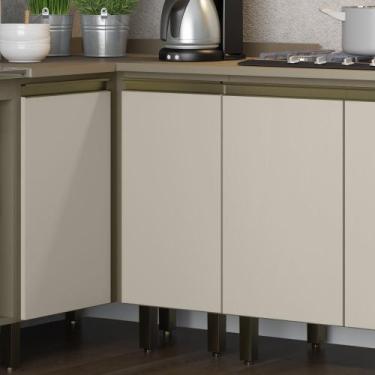 Imagem de Balcão 01 Porta 40cm Cozinha Évelin Henn, Duna com Cristal