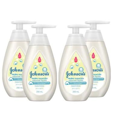 Imagem de Kit Sabonete Líquido Johnson's Baby Corpo e Cabeça 200ml c/4 unidades