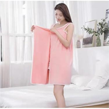 Imagem de Toalha de Banho Listrada 70x140cm Macia e Absorvente Toalha de Microfibra para Banheiro e Rosto (TOALHA-ROUPÃO- ALEATÓRIA)