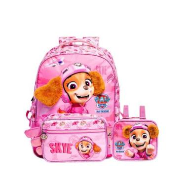 Imagem de Kit Patrulha Canina Skye Mochila Costas + Lancheira Térmica - Xeryus