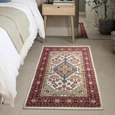 Imagem de 2 Tapete Quarto Beira De Cama Antiderrapante 60X90 Tu M03 Vm - Idealiz