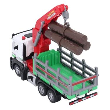 Imagem de Yosoo Caminhão de Registro de Simulação, Modelo de Caminhão de Registro de Liga 1:32 Com Luzes e Música, Design para Cenários de Jogo Imaginativos, Feito de Liga (Verde)