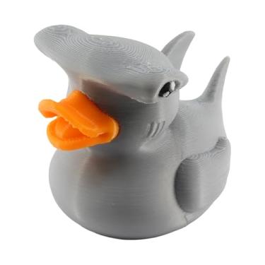 Imagem de PowerTRC Hammerhead Shark Duck Figurine – Duck for 4x4 Ducking, Fun Car Dashboard Accessory, Unique Shark Gifts, Ducks for Cars – 3D Printed in USA