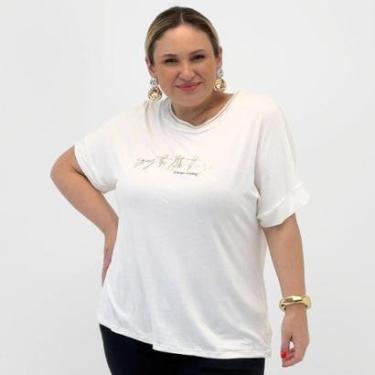 Imagem de Blusa Secret Glam Plus Size Manga Curta Feminina-Feminino