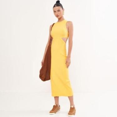 Imagem de Vestido Super Mid Colcci Cut Macao Feminino-Feminino