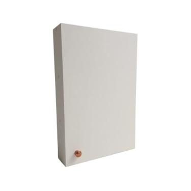 Imagem de Armário Aéreo em MDF – Banheiro, Cozinha ou Lavanderia | 40x60x12cm | Puxador Luxo Armário de Parede para Banheiro(ROSE,DIREITA)