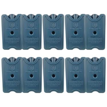 Imagem de Placa de Gelo Artificial Rígido 200ml 7x12x3cm Duração 9-43h para Transporte de Vacinas Produtos Farmacêuticos e Camping Kit com 10 Unidades