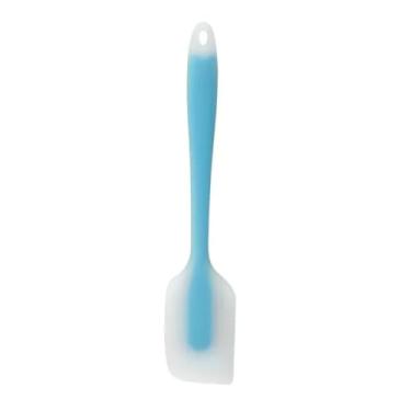 Imagem de Espátula de silicone, creme e manteiga, para cozinhar, utensílio de cozinha resistente a altas temperaturas (azul)